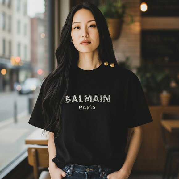 Balmain Black T-shirt - Picture 1 of 5
